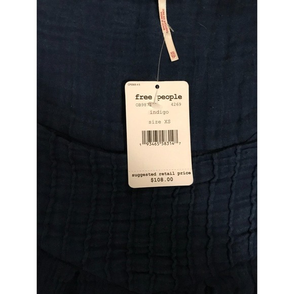 FREE PEOPLE Mysteryland Fringe Mini Baby Doll Dress - Size Extra Small - NWT - Picture 3 of 12